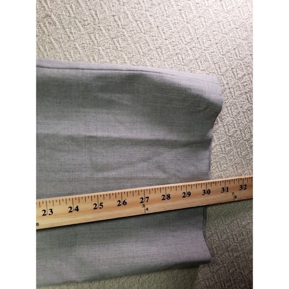 Lauren Ralph Lauren Pants Womens 6p Gray Wool Straight Wide Leg Slash Pockets - Picture 5 of 10